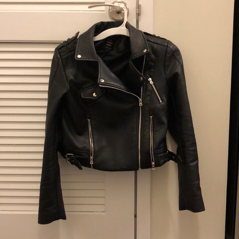 Faux leather Moto jacket